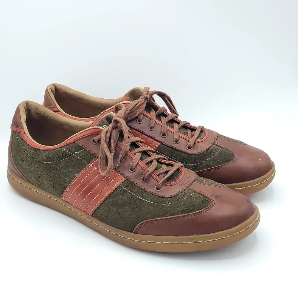 Fossil shoes low top green brown men's size 13
